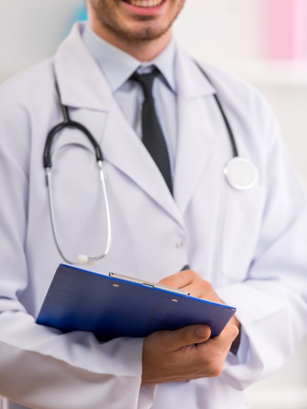 Young happy doctor